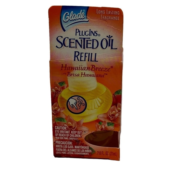 Glade PlugIns Hawaiian Breeze Scented Oil Air Freshener Refill, 0.71 Fl. Oz.