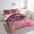 thumbnail image 3 of Castle Fairy Bling Eyelash Girl Twin Bedding Sets,Sparkling Crystal Bedding Comforter Set, 3 of 8