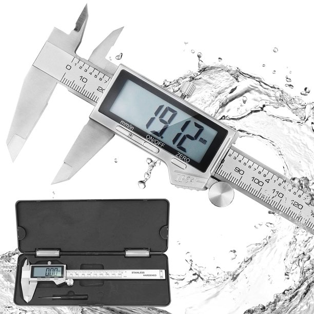 Digital Caliper, Ip54 Waterproof Stainless Steel Caliper Measuring Tool