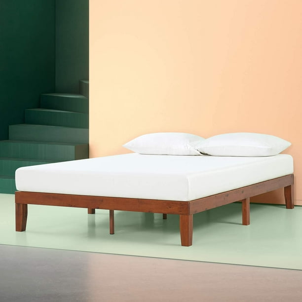 Zinus Wen 12 Inch Wood Platform Bed, Platform Bed Frame Queen Solid Wood