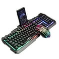 thumbnail image 1 of New Arrival T22 Luminous Mechanical Keyboard And Mouse Set Metal Gaming Computer Keyboard Mouse Usb Luminous Keyboard Black, 1 of 3