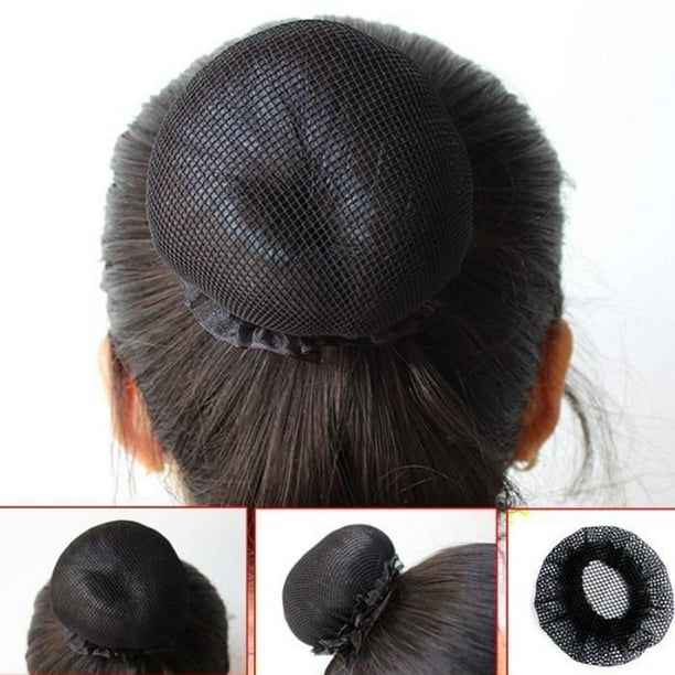 10PCS Invisible Bun Hair Nets Black Elastic Edge Hair accessories Mesh Hair  Accessories for Girls Women and Kids 