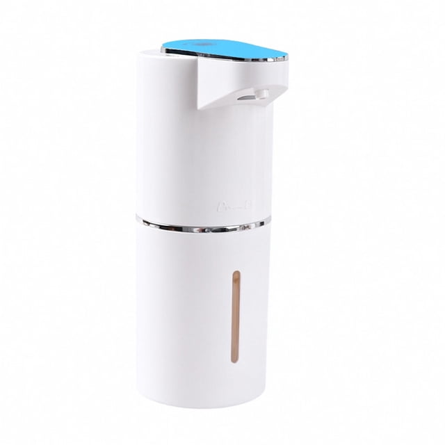 Automatic-Foaming-Soap-Dispenser-Touchless, White Hand Soap Dispenser 13oz/350ml Wall Mounted & Countertop Design(sky blue)