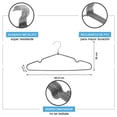 thumbnail image 3 of Set de 50 Ganchos Metálicos para Ropa PERCFECT SPACE con Recubrimiento Antideslizante de PVC y Gancho Giratorio 360° (Negro), 3 of 4