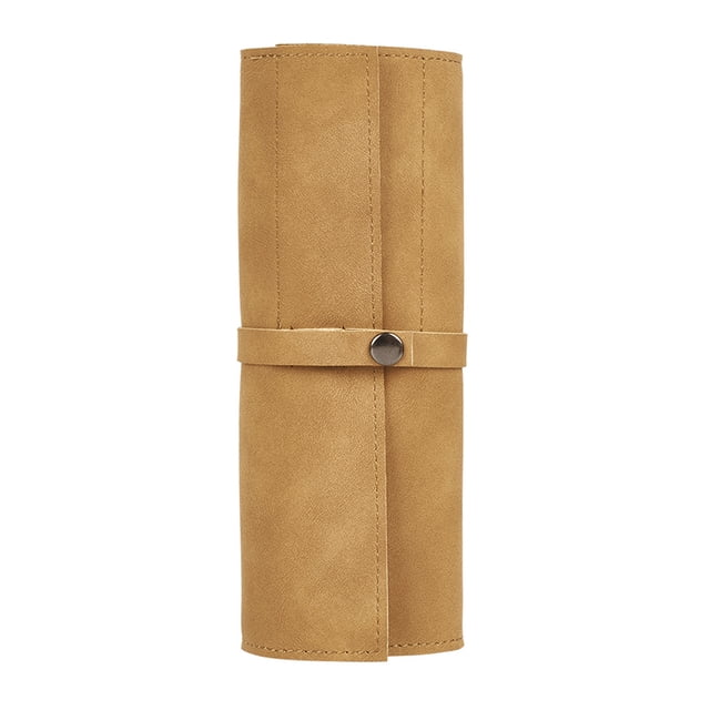 Hioecau Watch Straps Storage Bag Imitation Leather Holds 5 Straps Watch Strap Storage Pouch Multi-compartment Watch Band Organizer