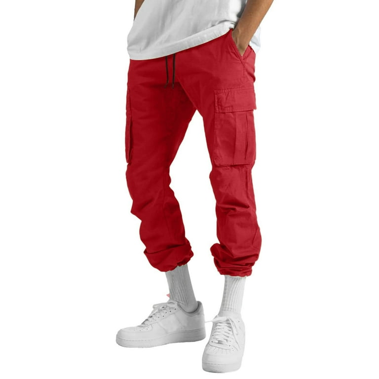 Amazon.com: JAWERU Cargo Pants for Men Multi Pockets Mens