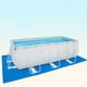 thumbnail image 5 of WORGEOUS Accesorios de piscina de tejido de tela PE Piscina antideslizante Impermeable Cubierta a prueba de polvo Almohadilla de piso para piscinas Natación inflable (Azul, 445x254 cm), 5 of 7