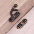 thumbnail image 1 of 10 unids/set Vintage hebilla cuerno cerraduras cierre gancho joyero candados (bronce), 1 of 9