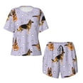 thumbnail image 5 of Wukai German Shepherd Dog Women's Pajama Set,Short-Sleeve Top and Shorts with Elastic Waistband and Pockets for Loungewear, Yoga, and Casual Wear-X-Large, 5 of 8