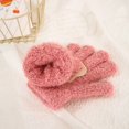thumbnail image 4 of Guantes para niños otoño e invierno cálidos a prueba de frío terciopelo granulado lindo oso de dibujos animados macho y hembra bebé cinco dedos, 4 of 6