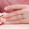 thumbnail image 5 of Kalapi Jewel 1.3 Ct Round Cut Moissanite Engagement Ring for Women's - 14K White Gold Plated Wedding Jewelry - Anniversary or Beautiful Proposal Twistes Split Shank Romantic Bridal Gifts, 5 of 5