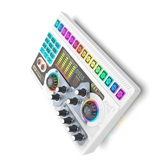 X5 Sound Card Live Music Mixer Vlog Recording Voice Changer Stereo