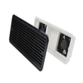 thumbnail image 1 of RV Side-Mounted Air Outlet Cover RV Side-Mount Dual Window Fan Black/White Air Inlet, 1 of 7
