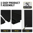 thumbnail image 3 of 4'H x 4'W PVC Slatwall Panels Garage Wall Storage System, Black Slat Wall Paneling Garage Organizers, 3 of 5
