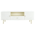 thumbnail image 2 of SAFAVIEH Genevieve Modern Storage TV Stand, Cream/White Washed (54 in. W x 15.7 in. D x 19.7 in. H), 2 of 7
