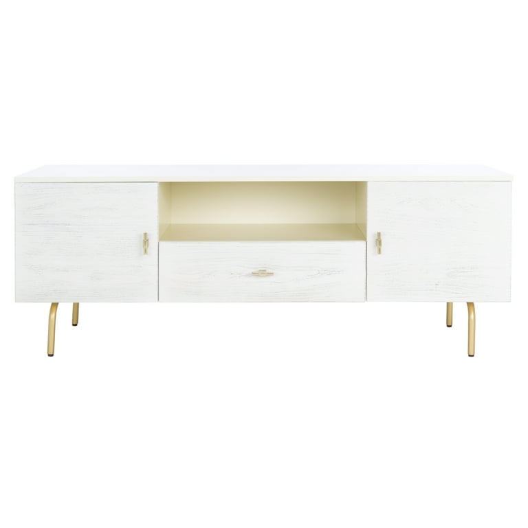 Safavieh Genevieve Media Stand Cream White Washed