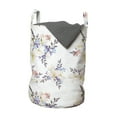 thumbnail image 1 of Floral Laundry Bag, Flower Arrangements Bridal Ornaments Rosy Items on a Plain Background, Hamper Basket with Handles Drawstring Closure for Laundromats, 13" x 19", Multicolor, by Ambesonne, 1 of 4