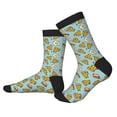 thumbnail image 2 of Pofeuu Hot Dog Pizza Print Crew Socks, Adult Running Hiking Socks for Youth and Adult, 2 of 7