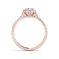 thumbnail image 3 of 3/4 Carat T.W. Diamond Single Halo 14kt Rose Gold Engagement Ring, 3 of 4