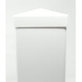 thumbnail image 4 of Pyramid True 5x5 (127mmx127mm) Plastic Fence Post Cap White 1, 4 of 5