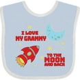 thumbnail image 3 of Inktastic I Love My Grammy to the Moon and Back Boys or Girls Baby Bib, 3 of 4