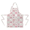 thumbnail image 2 of Pioneer Flower Floral Print Pattern Apron-Garden Aprons for Women with Pockets-Cotton Linen Waterproof Kitchen Cooking Gardening Aprons Adjustable for Kitchen,Cooking,BBQ and Salon 33x27 Inch, 2 of 7