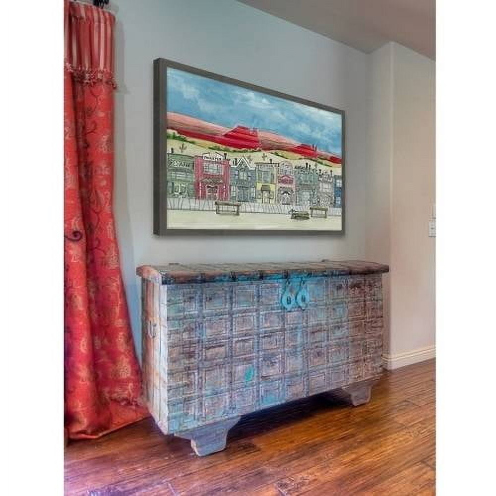 "The Old Wild West" Framed Painting Print
