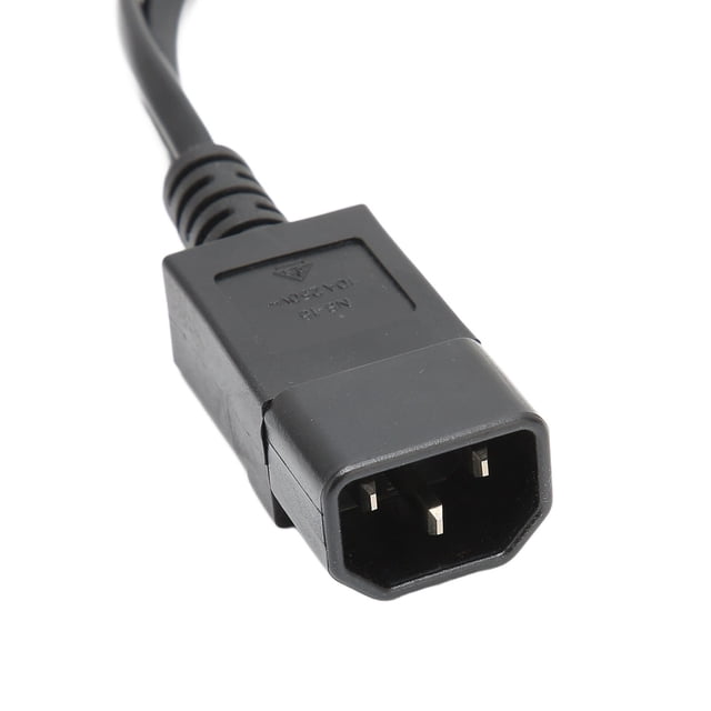 Cable de alimentación IEC320 C14 macho a C13 C7 hembra Cable de alimentación IEC320 impermeable para proyectores 100‑250V 32 cm