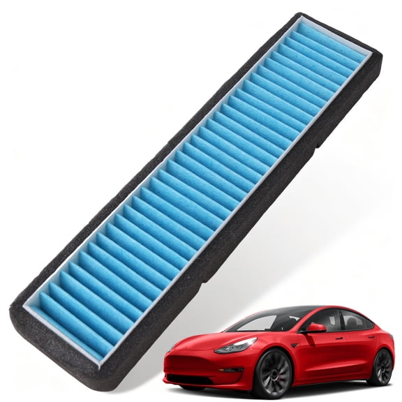 Zcargel 2Pcs External Cabin Air Filter for Tesla Model 3 2019 Activated Carbon Multi-Layer Filtration