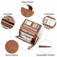 thumbnail image 6 of FALAN MULE Wallets for Women Trifold Wristlet Wallets Large Capacity RFID Blocking Ladies Purse Credit Card Holder, 6 of 7