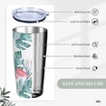 thumbnail image 6 of Flamingo Tumbler with Lid and Straw, 20 Oz Stainless Cup Steel Insulated Water Bottle Travel Coffee Mug 1 Set, Flamingo Gifts for Women Girl, 6 of 6