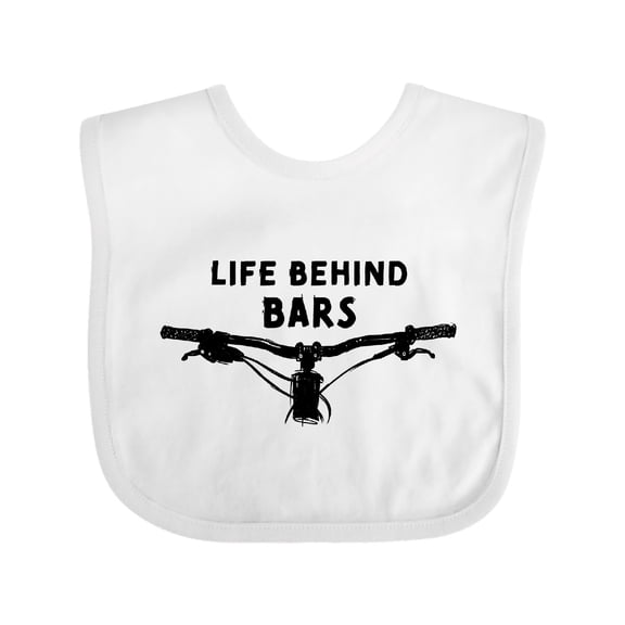 Inktastic Life Behind Bars Mountain Bike Boys or Girls Baby Bib