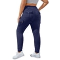 thumbnail image 1 of Pantalones de yoga para mujer con cintura ancha y pernera acampanada - Nailon/spandex, S-XXL, cintura alta, color liso, ropa deportiva, 1 of 1