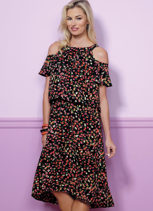 Butterick Pattern Misses' Dress And Jumpsuit-14-16-18-20-22