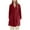 #559-Wine, variant on Censtreet Customized Women's Printed Thickened Velvet Home Clothes With Lanrong Hoodie Bathrobe Long Pajama