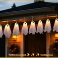 thumbnail image 3 of 10 Packs Halloween Ghost String Light Decor, Spooky Lighting Ghost with 8 Modes, LED String Light Halloween Decor for Indoor Outdoor Party (Manual), 3 of 10
