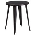 thumbnail image 1 of 24'' Round Black Metal Indoor-Outdoor Table, 1 of 3