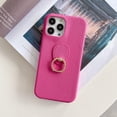 thumbnail image 3 of Compatible with iPhone 14 Plus Ring Stand Case 360 Degree Rotation Holder Kickstand Stand PU Leather Slim Luxury Shockproof Cover for Women Girls Rose, 3 of 9