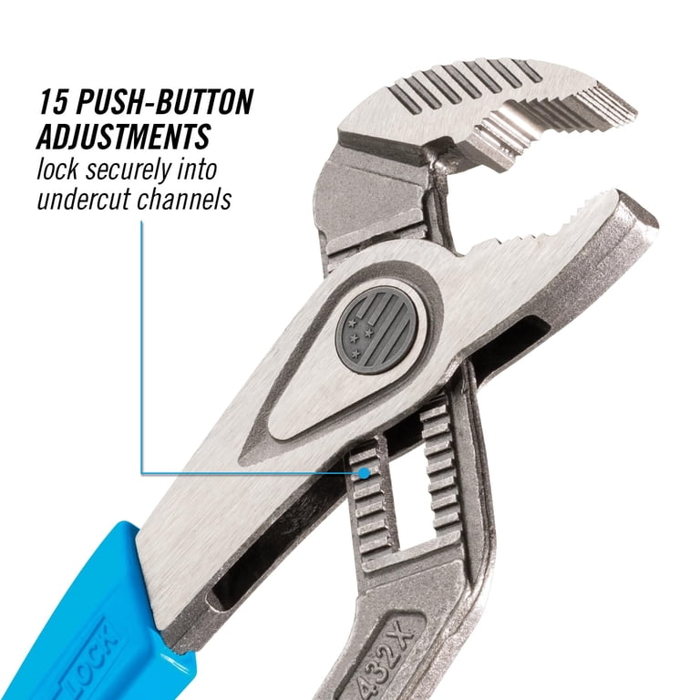 Channellock 432X 10 V-JAW SPEEDGRIP Tongue & Groove Pliers, Forged