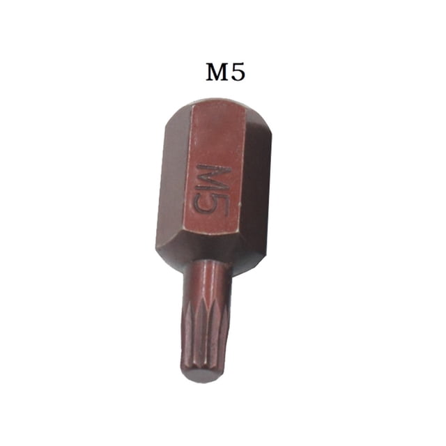 Bgsha 1PC M5- 30mm Star Screwdriver Bit 10mm Hex Shank For Impact Screwdriver Head
