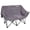 Gray, variant on VILLEY Oversized Double Camping Chair, 800lbs Portable Folding Loveseat for Adults, Heavy Duty Oxford Fabric, XL 2 Person Padded Chair with Cup Holders for Outdoor Camping, Lawn, Backyard
