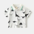 thumbnail image 2 of MEZZALL Toddler Dinosaur Polo Shirt For Boys Breathable Casual Summer Tops With Print Comfortable Loose Fit For Outdoor Activities And Daily Wear Relaxed Fit Baby Wear, 2 of 3