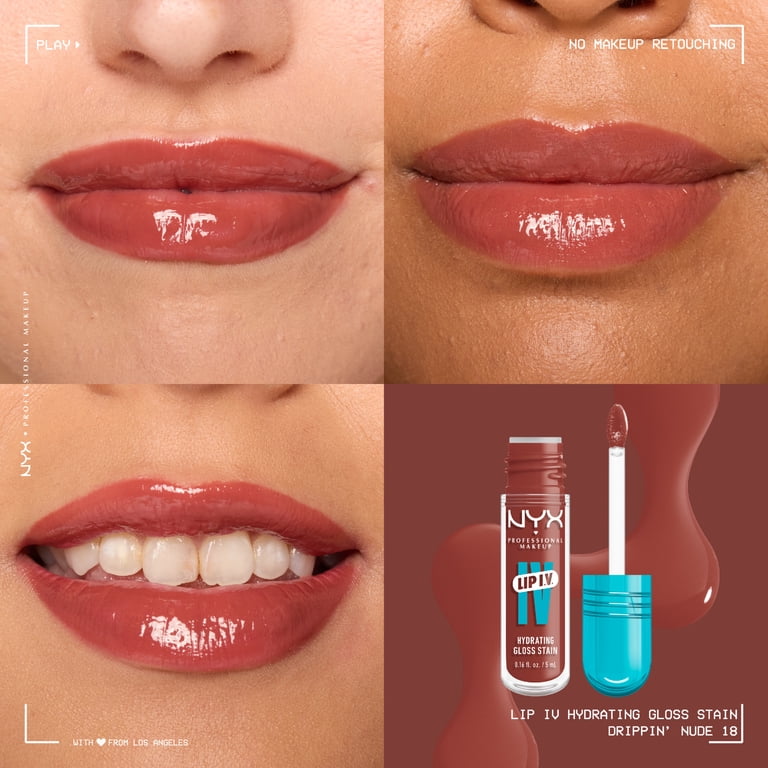 ティント NYX Professional Makeup Lip IV Hydrating Lip Oil & Stain with