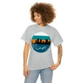 thumbnail image 2 of Miami Skyline Shirt - Unisex Heavy Cotton Tee Shirt, 2 of 9