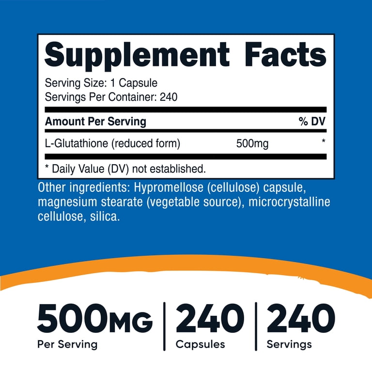 ingredients of glutathione Glutathione – Fresh Nutrition main image 0