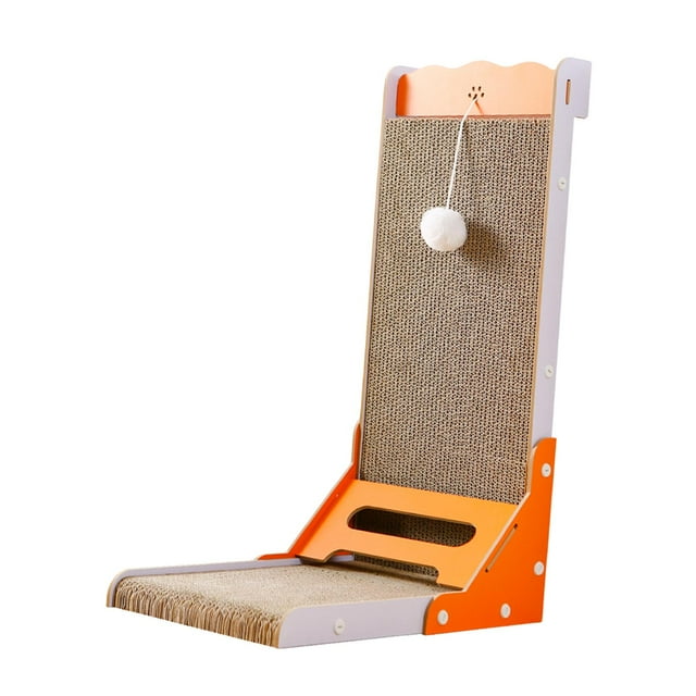 L en Forme de Chat Scratching Board Carton Ondulé Durable Meubles Protecteur avec