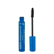 Rimmel 100% Waterproof Mascara Duo Pack, 001 Black, 0.27 fl oz