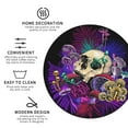 thumbnail image 3 of Pofeuu Mushrooms and Skull Print Coasters for Drinks, 4Pack PU Leather Coasters, Bar Drink Coasters for Tabletop Protection, Furniture from Damage-Round Shape, 3 of 6