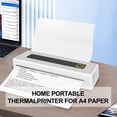 thumbnail image 3 of yeacher Portable A4 Thermal Printer with Bluetooth 5.1, USB, and Type-C Charging, 2000mAh Battery, 90-Sheet Capacity, 200DPI Resolution, White ABS Material, Includes 100 Sheets of Paper, 3 of 6