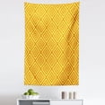 thumbnail image 1 of Orange and Yellow Tapestry, Geometrical Rhombus Grid Pattern with Stripes and Diamond Shapes, Fabric Wall Hanging Decor for Bedroom Living Room Dorm, 5 Sizes, Orange and Yellow, by Ambesonne, 1 of 1